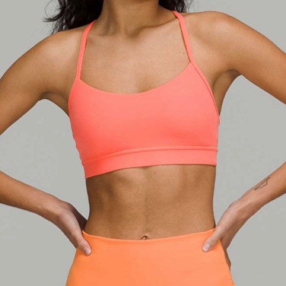 Lululemon Raspberry Cream Flow Y Bra - Picture 2 of 5